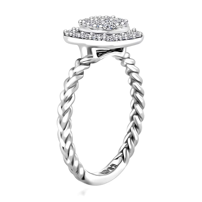 Luxuriant Lab Grown Diamond 0.60 ctw Ring in Sterling Silver (Size 11.0)