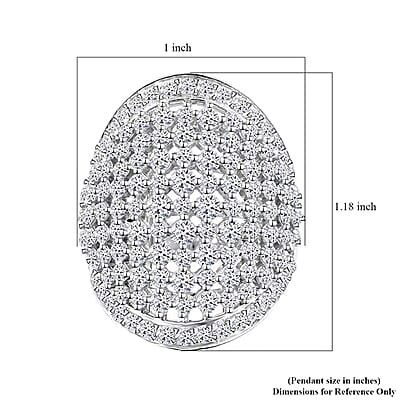 Luxuriant Lab Grown Diamond G SI 3.25 ctw Ring in Sterling Silver (Size 10.0)