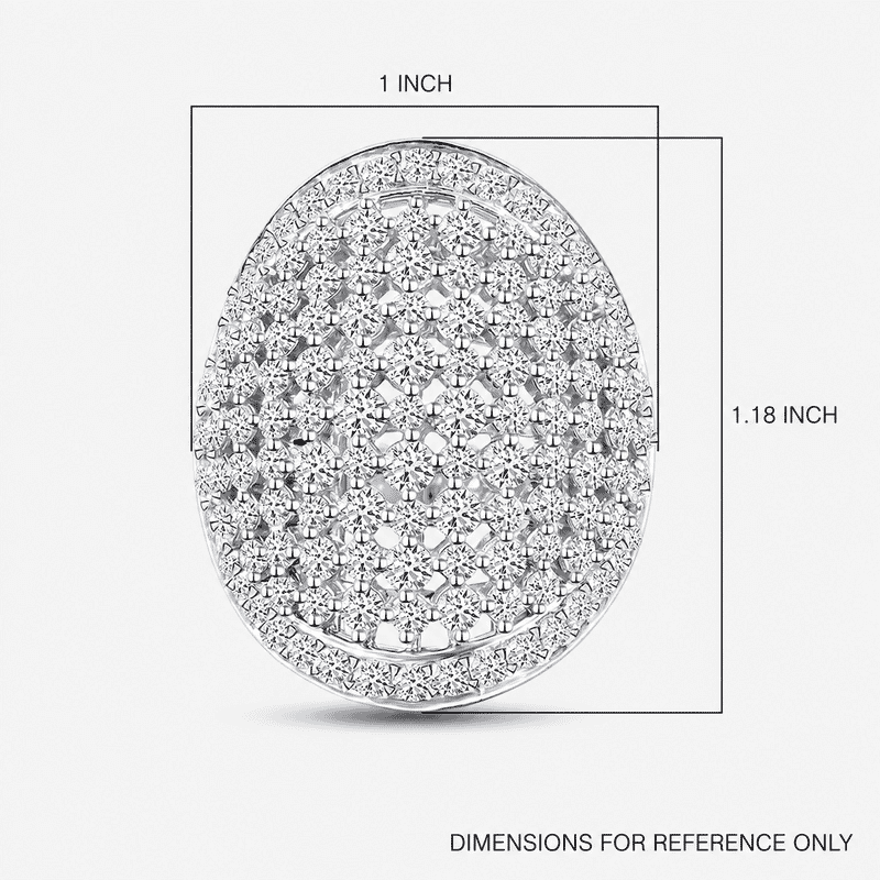 Luxuriant Lab Grown Diamond G SI 3.25 ctw Ring in Sterling Silver (Size 10.0)
