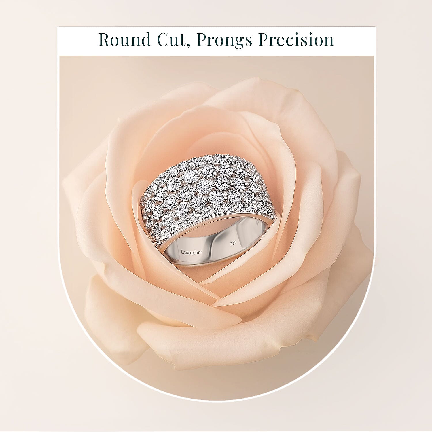 Luxuriant Lab Grown Diamond G SI 2.05 ctw Ring in Sterling Silver (Size 5.0)