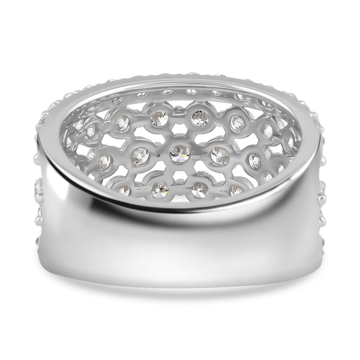 Luxuriant Lab Grown Diamond G SI 2.05 ctw Ring in Sterling Silver (Size 6.0) image number 4