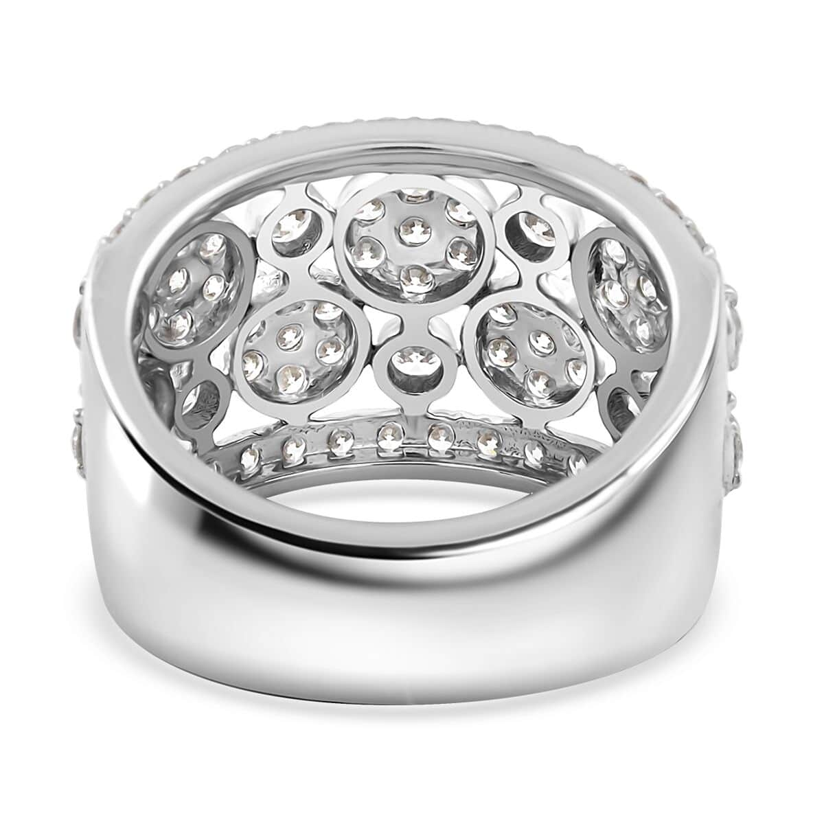 Luxuriant Lab Grown Diamond G SI 2.04 ctw Ring in Sterling Silver (Size 10.0) image number 4