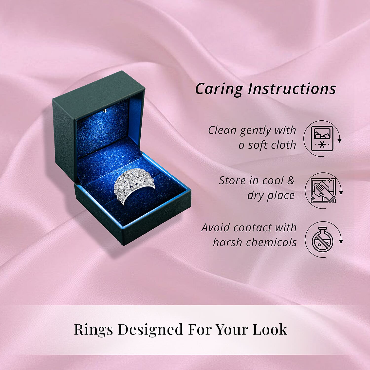 Luxuriant Lab Grown Diamond Ring in Sterling Silver 2.00 ctw  (Size 10.0) (G, SI)