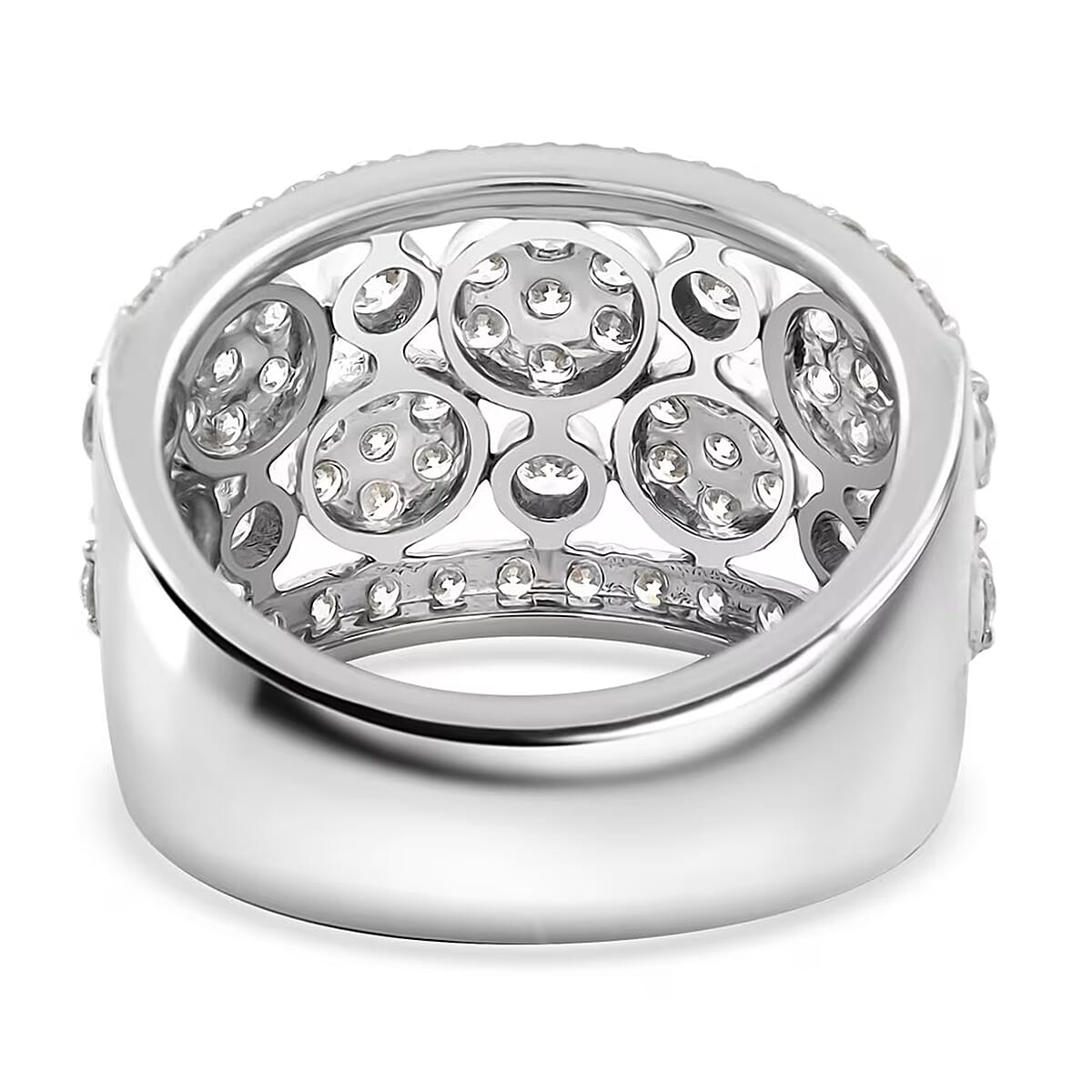 Luxuriant Lab Grown Diamond G SI 2.04 ctw Ring in Sterling Silver (Size 11.0) image number 9
