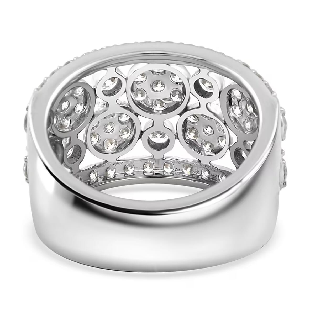 Luxuriant Lab Grown Diamond (G, SI) Ring in Sterling Silver (Size 5.0) 2.04 ctw image number 9