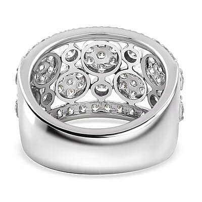 Luxuriant Lab Grown Diamond Ring in Sterling Silver 2.00 ctw  (Size 6.0) (G, SI)