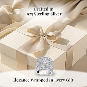 Luxuriant Lab Grown Diamond (G, VS) Ring in Sterling Silver 3.45 ctw (Size 6.0)