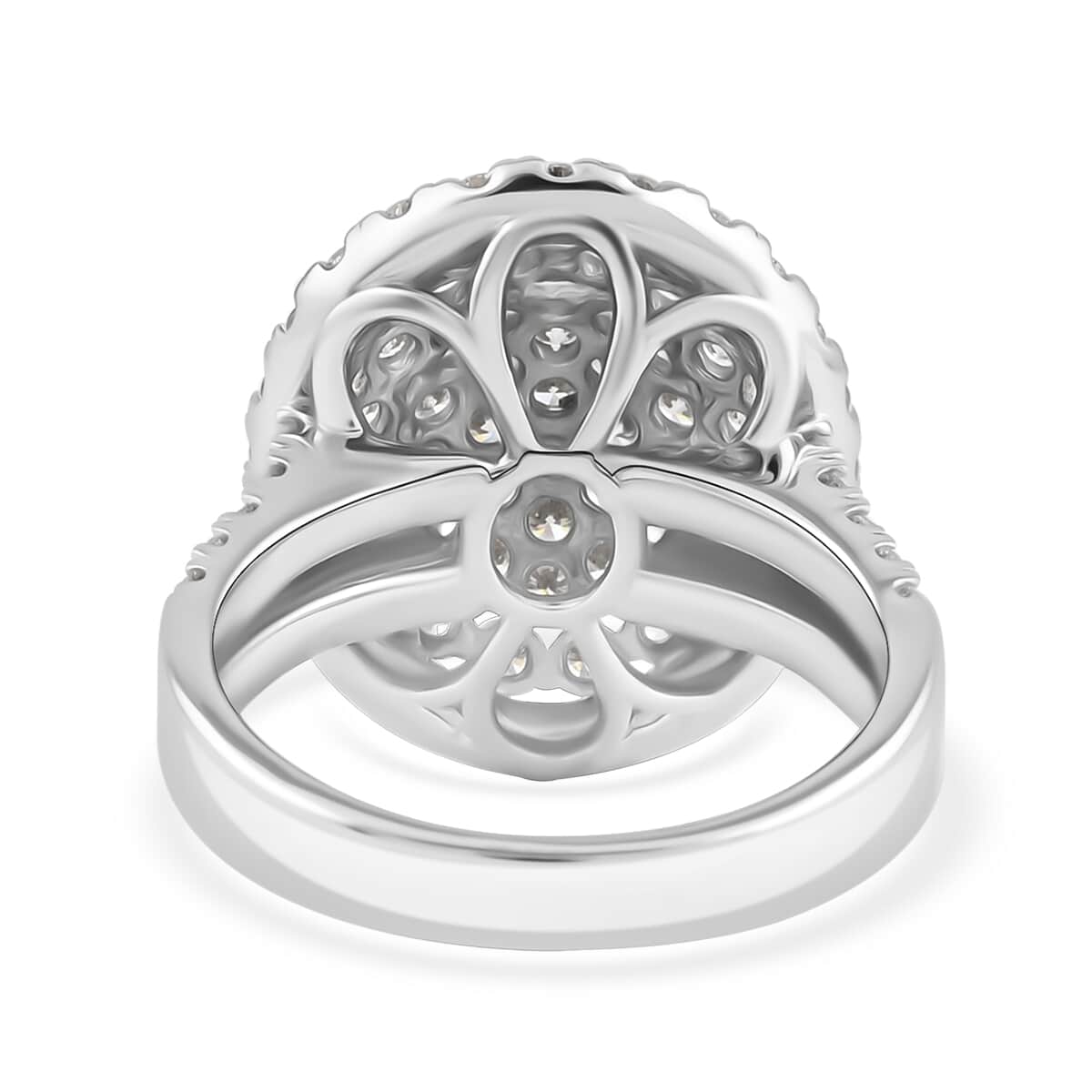 Luxuriant Lab Grown Diamond G SI 2.28 ctw Ring in Sterling Silver (Size 10.0) image number 4