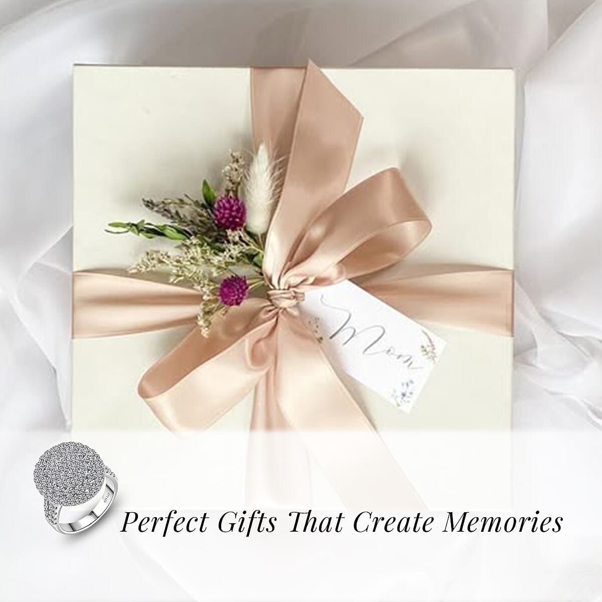 Luxuriant Lab Grown Diamond G SI 2.28 ctw Ring in Sterling Silver (Size 8.0) image number 2