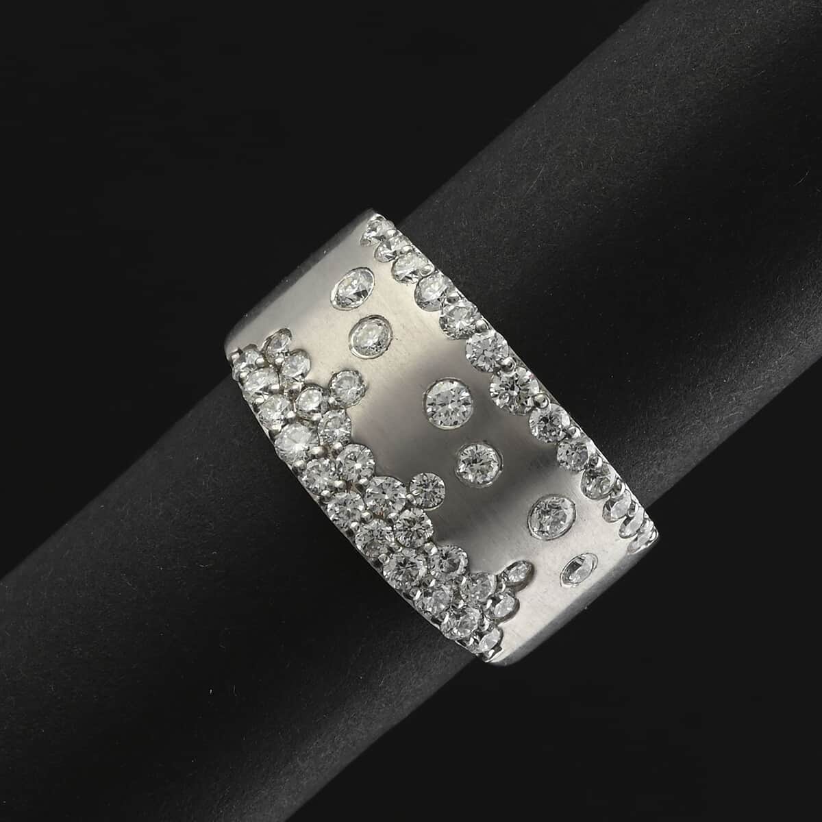 Luxuriant Lab Grown Diamond (G, SI) Ring in Sterling Silver (Size 10.0) (Delivery in 08 - 10 Days) 1.07 ctw image number 1