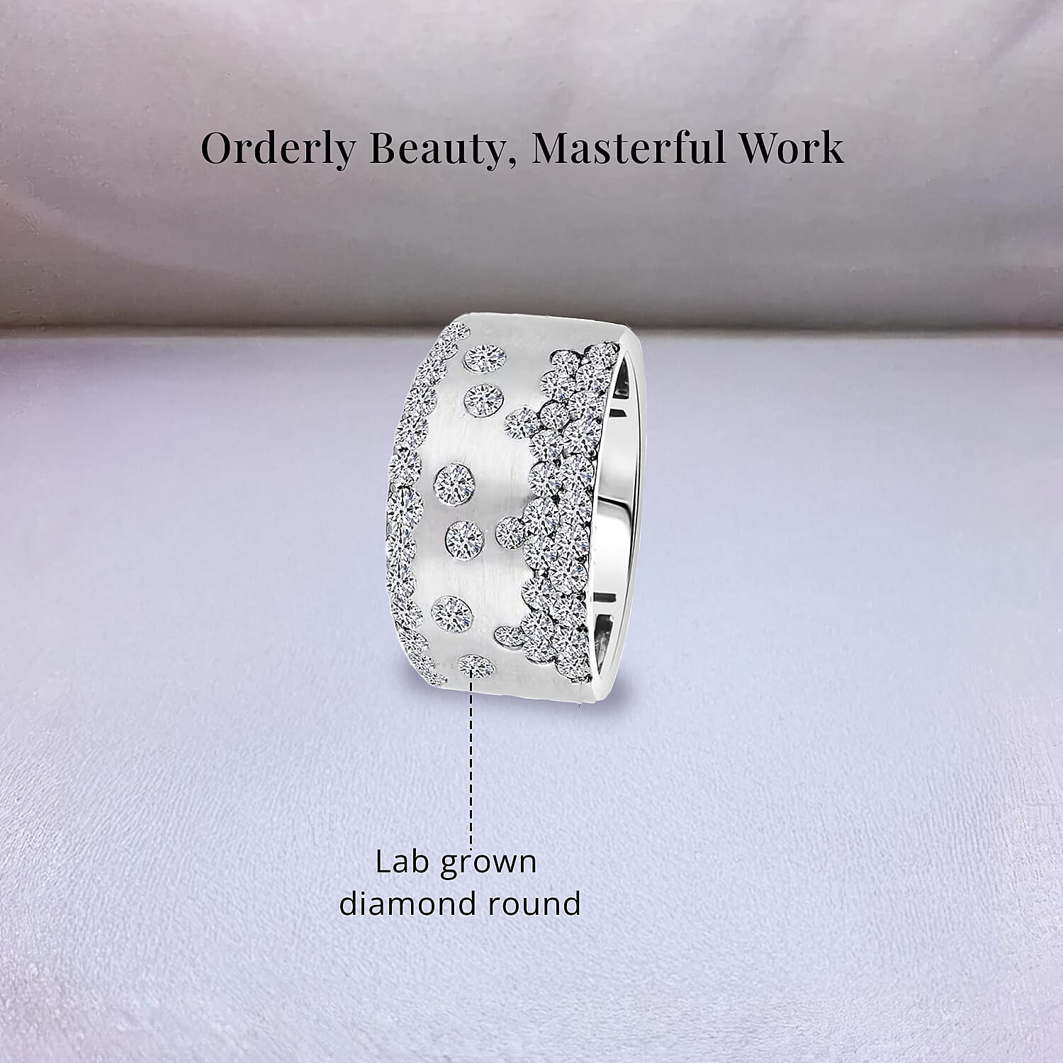 Luxuriant Lab Grown Diamond (G, SI) Ring in Sterling Silver (Size 10.0) 1.05 ctw