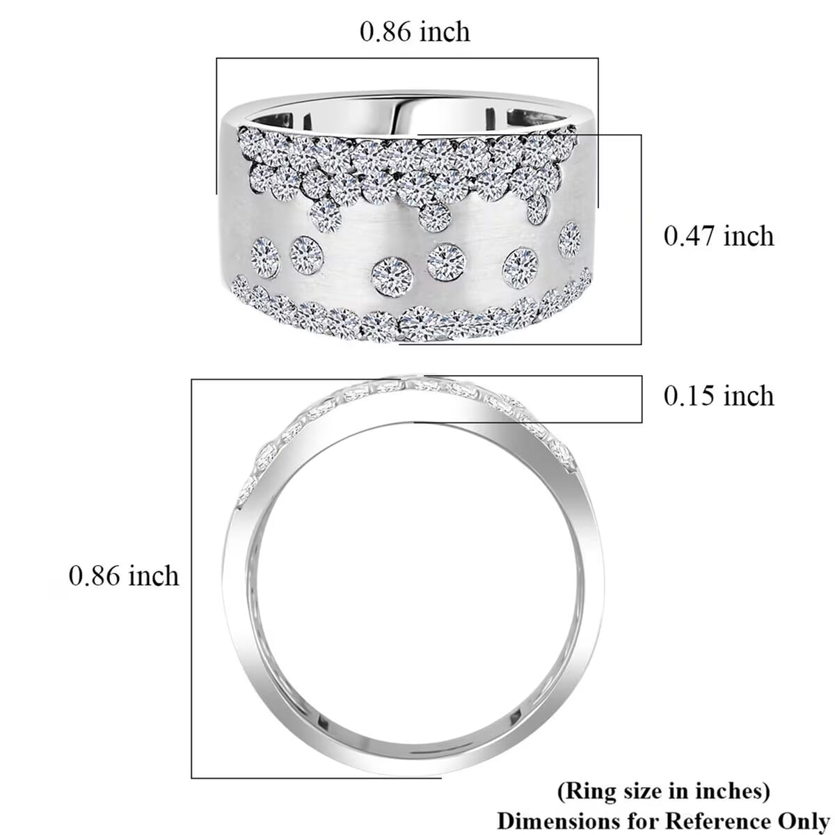 Luxuriant Lab Grown Diamond (G, SI) Ring in Sterling Silver (Size 10.0) 1.07 ctw image number 8