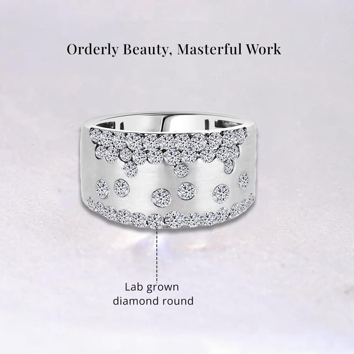 Luxuriant Lab Grown Diamond (G, SI) Ring in Sterling Silver (Size 7.0) 1.07 ctw image number 5
