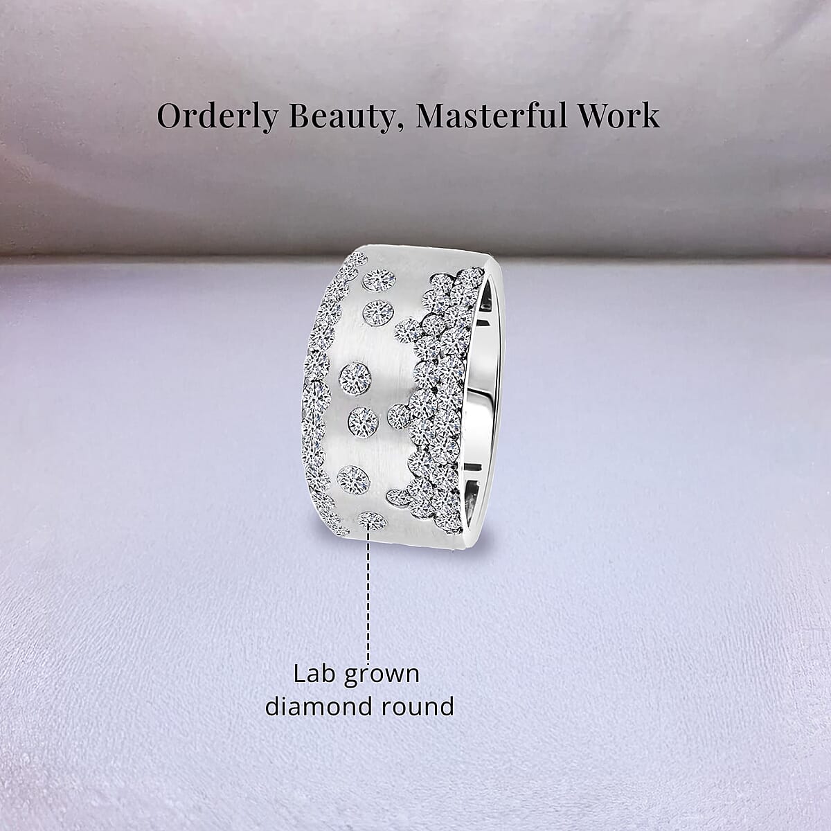 Luxuriant Lab Grown Diamond (G, SI) Ring in Sterling Silver (Size 8.0) 1.05 ctw image number 5