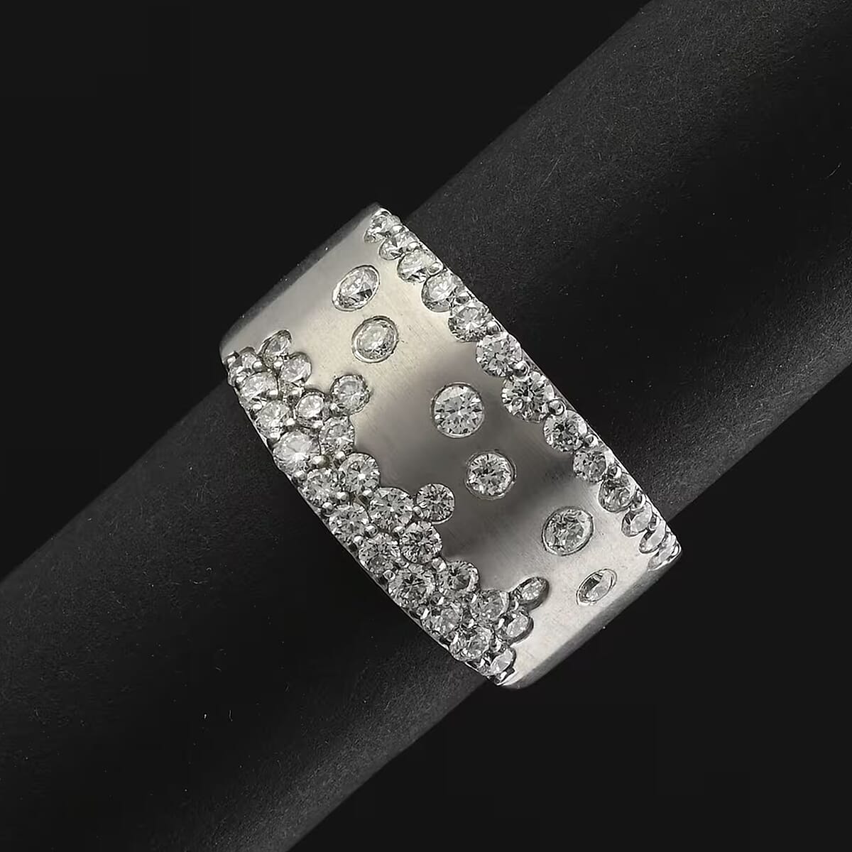 Luxuriant Lab Grown Diamond (G, SI) Ring in Sterling Silver (Size 8.0) 1.05 ctw image number 7