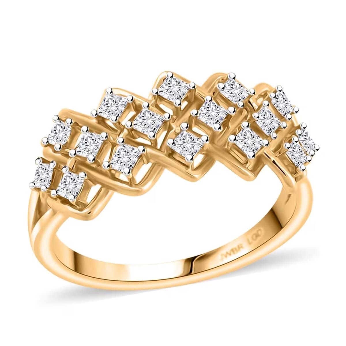 Luxuriant Lab Grown Diamond G VS 0.50 ctw Ring in 10K Yellow Gold (Size 6.5) image number 0