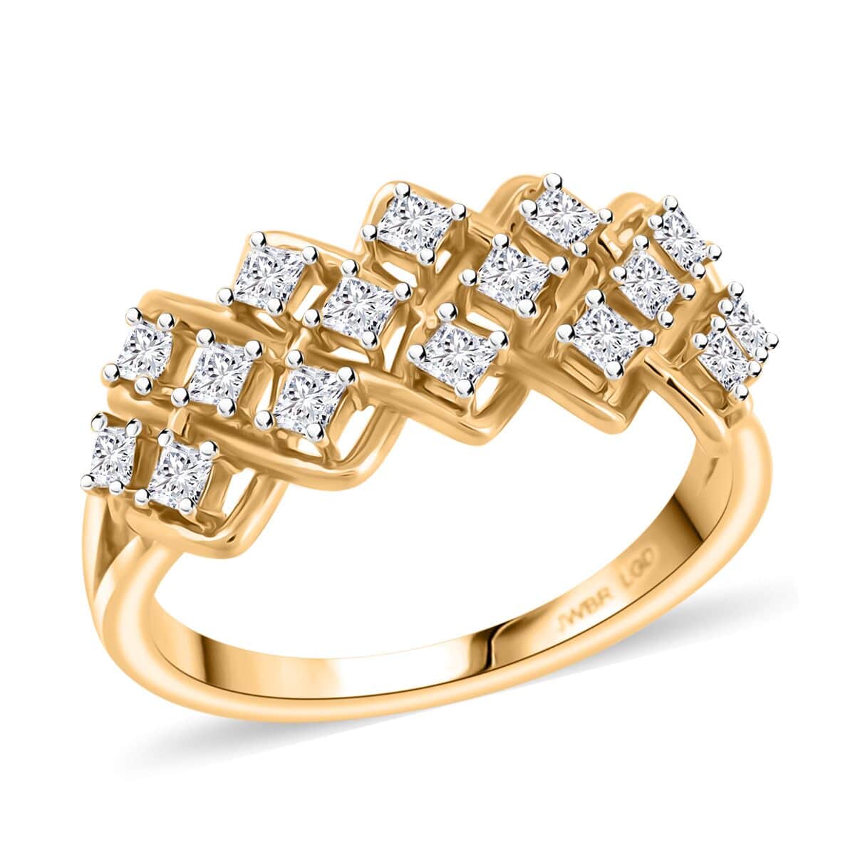 Luxuriant Lab Grown Diamond G VS 0.50 ctw Ring in 10K Yellow Gold (Size 7.0) image number 0