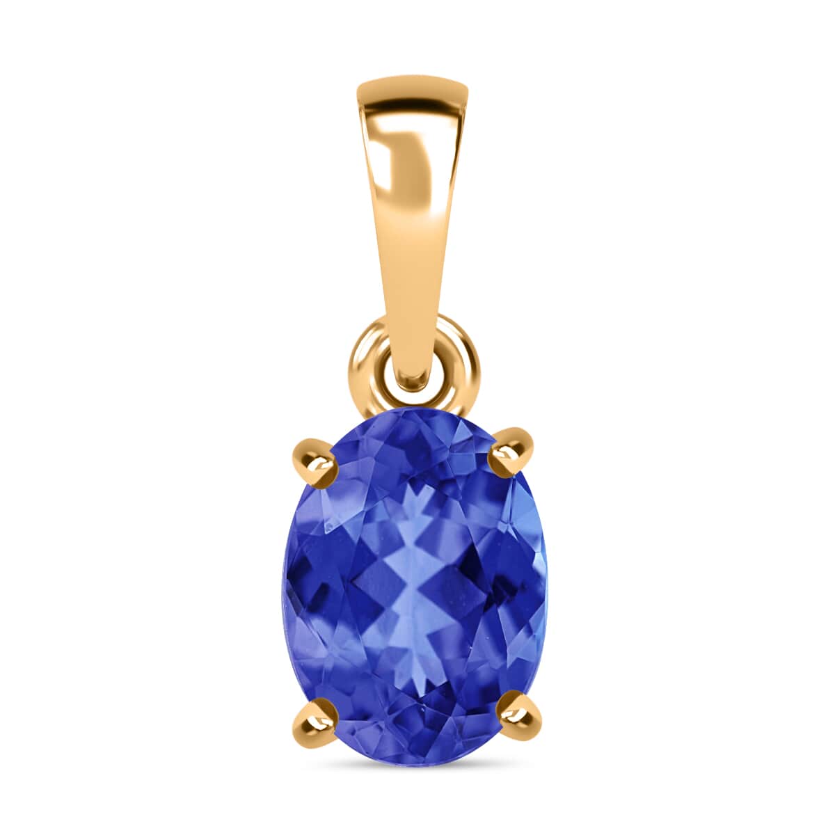 Iliana AAA Tanzanite Solitaire 1.35 ctw Pendant in 18K Yellow Gold image number 0