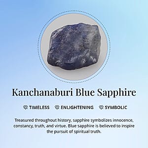 Luxoro Premium Kanchanaburi Blue Sapphire 1.20 ctw Solitaire Stud Earrings in 14K Yellow Gold (Del. in 10-12 Days)