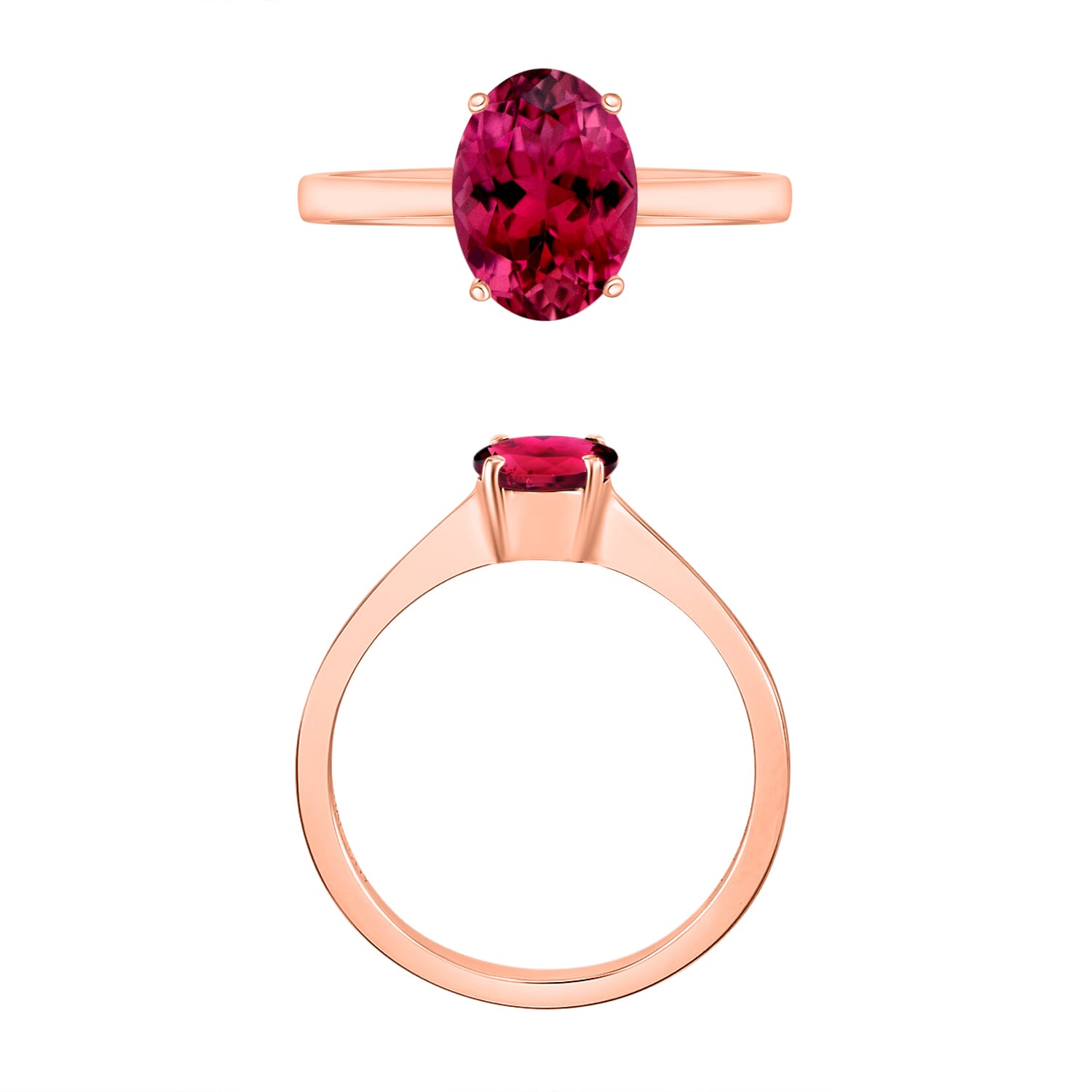 Buy Iliana AAA Ouro Fino Rubellite and G-H SI Diamond 1.10