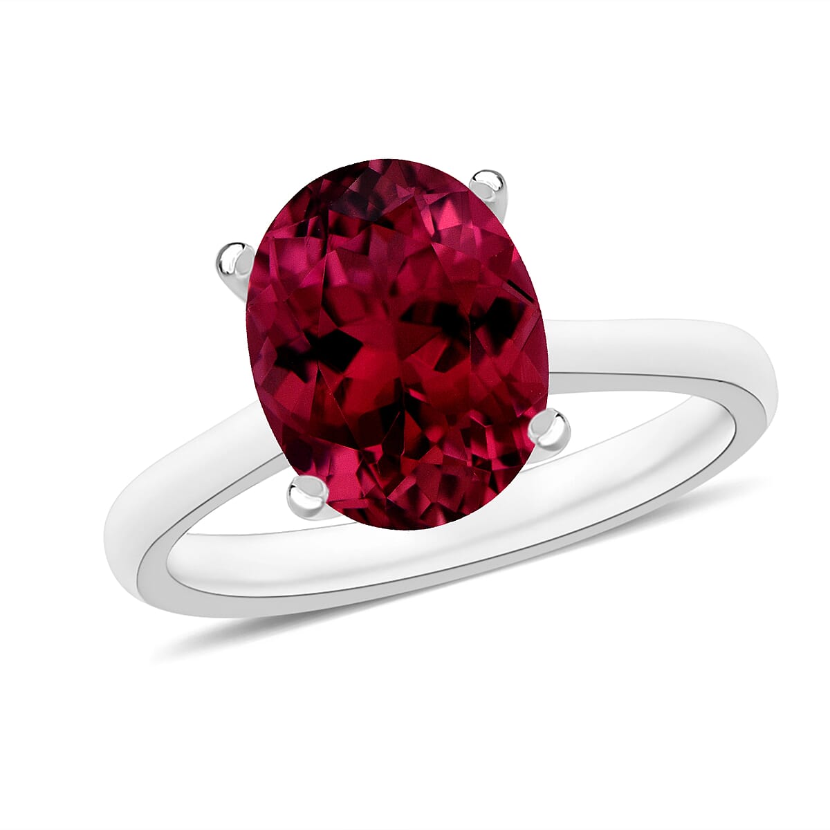 Rhapsody AAAA Ouro Fino Rubellite 2.50 ctw Solitaire Ring in 950 Platinum (Size 12.0) 5.50 Grams (Del. in 10-12 Days) image number 0