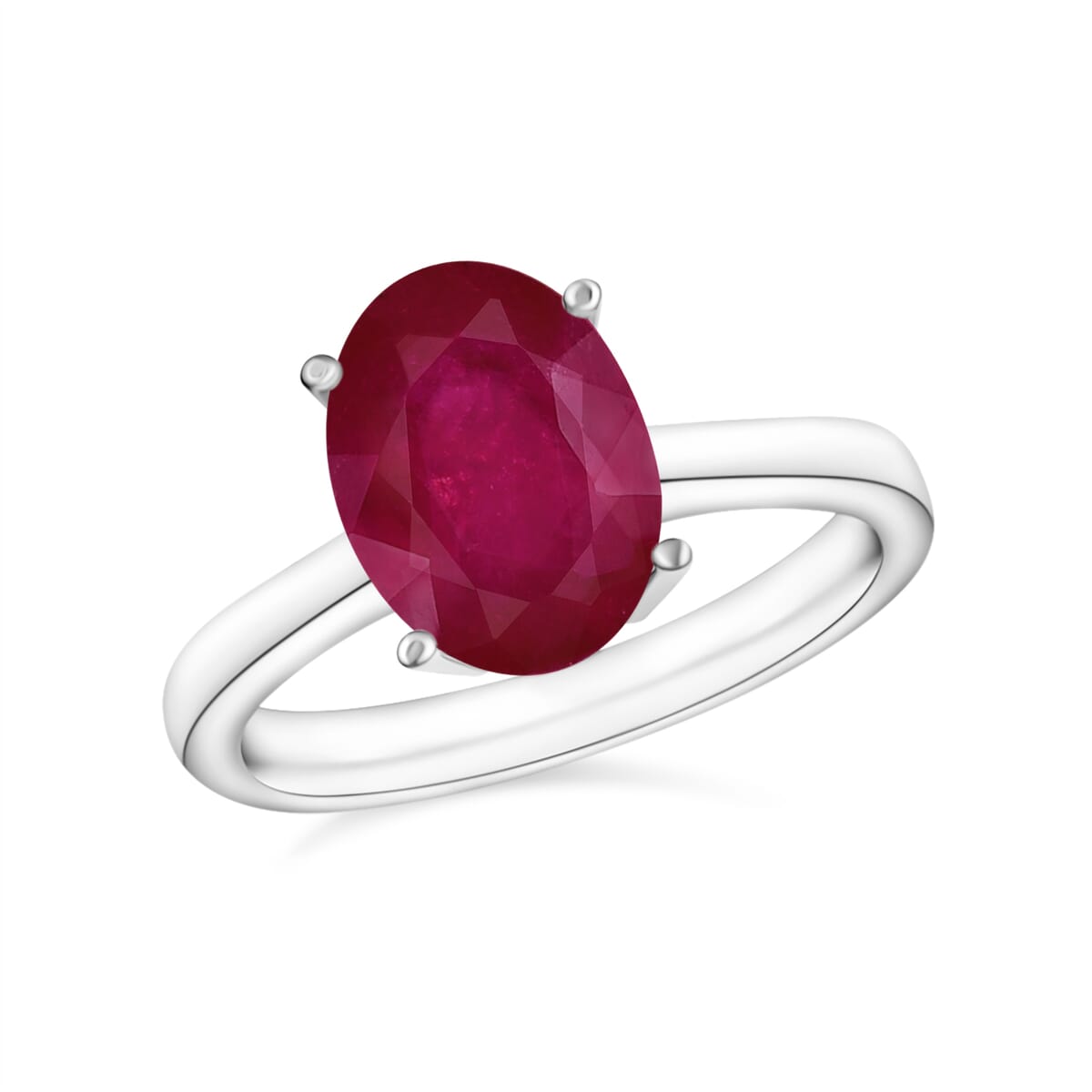 Rhapsody AAAA Mozambique Ruby 2.60 ctw Solitaire Ring in 950 Platinum (Size 4.0) 5.50 Grams image number 0