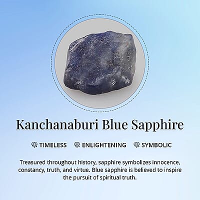 D'Joy Kanchanaburi Blue Sapphire 2.75 ctw 5 Stone Ring in Platinum Over Sterling Silver (Size 12.0)