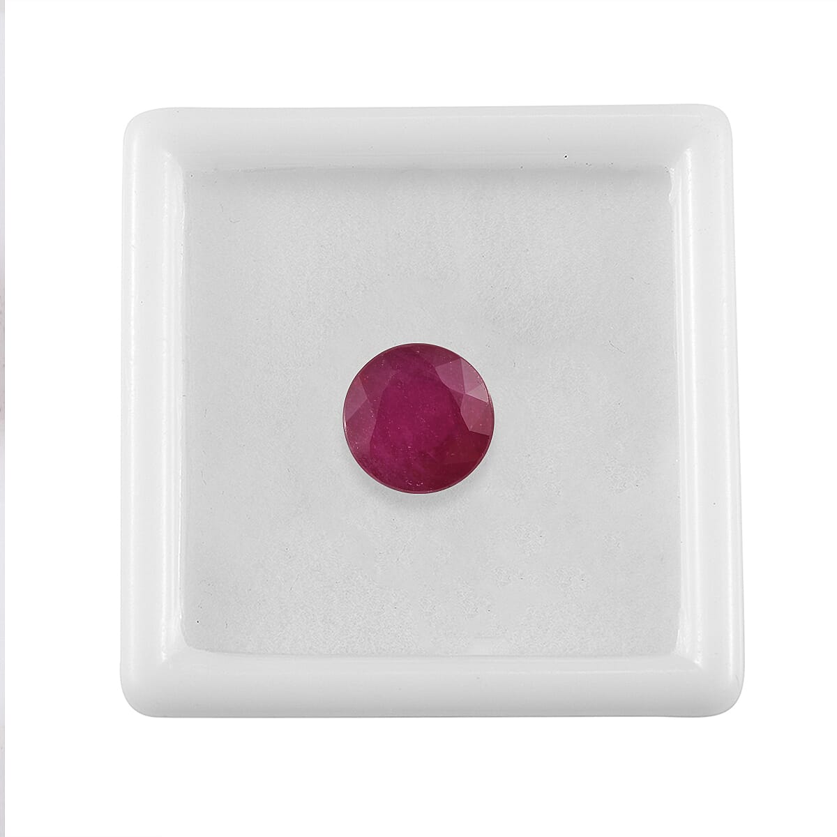 Niassa Ruby (FF) (Rnd 10 mm) 4.64 ctw Loose Gemstone