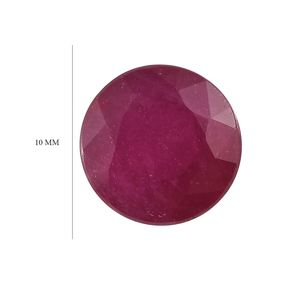 Niassa Ruby (FF) (Rnd 10 mm) 4.64 ctw Loose Gemstone