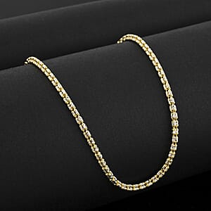 2.75mm Diamond Cut Ice Chain Necklace in 14K White and Yellow Gold 10.17 Grams 20 Inches