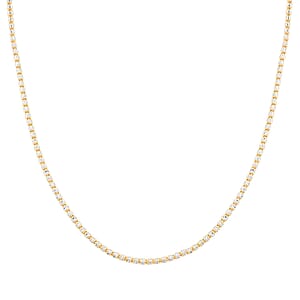 2.75mm Diamond Cut Ice Chain Necklace in 14K White and Yellow Gold 10.17 Grams 20 Inches