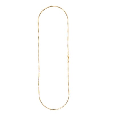 2.75mm Diamond Cut Ice Chain Necklace in 14K White and Yellow Gold 11.11 Grams 22 Inches