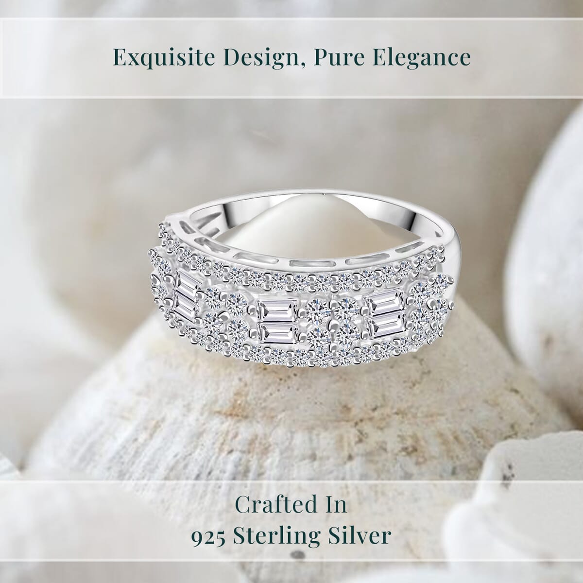 Luxuriant Lab Grown Diamond G SI 1.00 ctw Ring in Sterling Silver (Size 9.0) image number 2