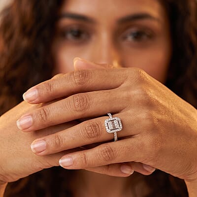 Luxuriant Lab Grown Diamond G SI 1.05 ctw Ring in Sterling Silver (Size 10.0) (Del. In 10-12 Days)
