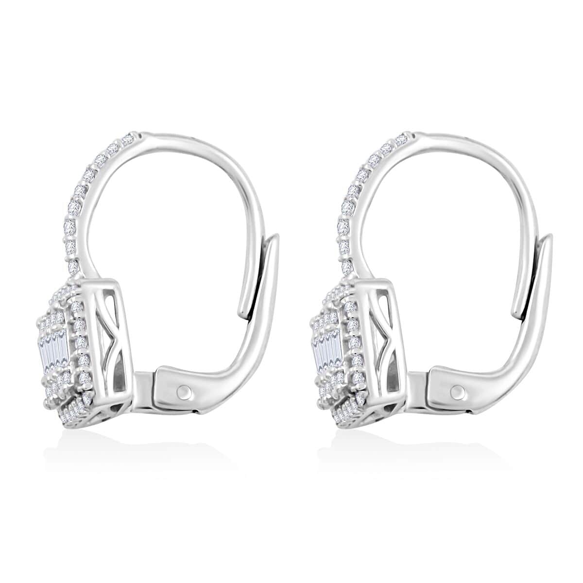 Luxuriant Lab Grown Diamond G SI 1.85 ctw Earrings in Sterling Silver image number 3