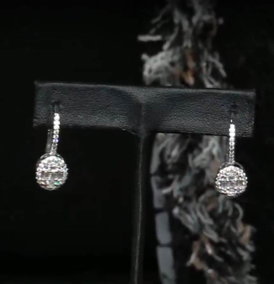 Luxuriant Lab Grown Diamond G SI 1.75 ctw Earrings in Sterling Silver image number 3