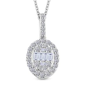 Luxuriant Lab Grown Diamond G SI 0.50 ctw Pendant in Sterling Silver