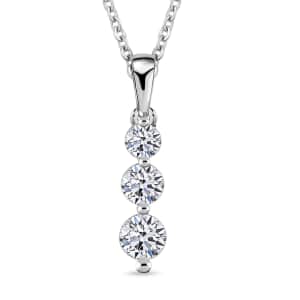 Luxuriant Lab Grown Diamond G SI 0.50 ctw Pendant in Sterling Silver