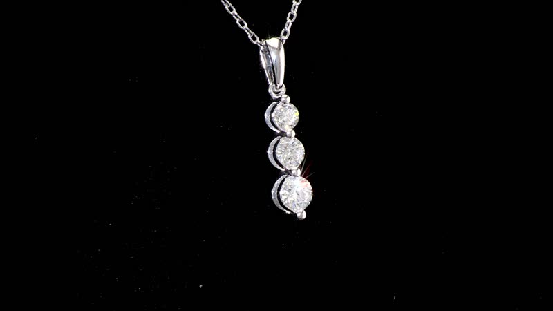Luxuriant Lab Grown Diamond G SI 0.50 ctw Pendant without Chain in Sterling Silver