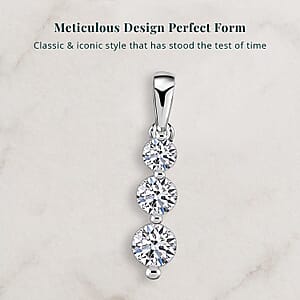 Luxuriant Lab Grown Diamond G SI 0.50 ctw Pendant without Chain in Sterling Silver