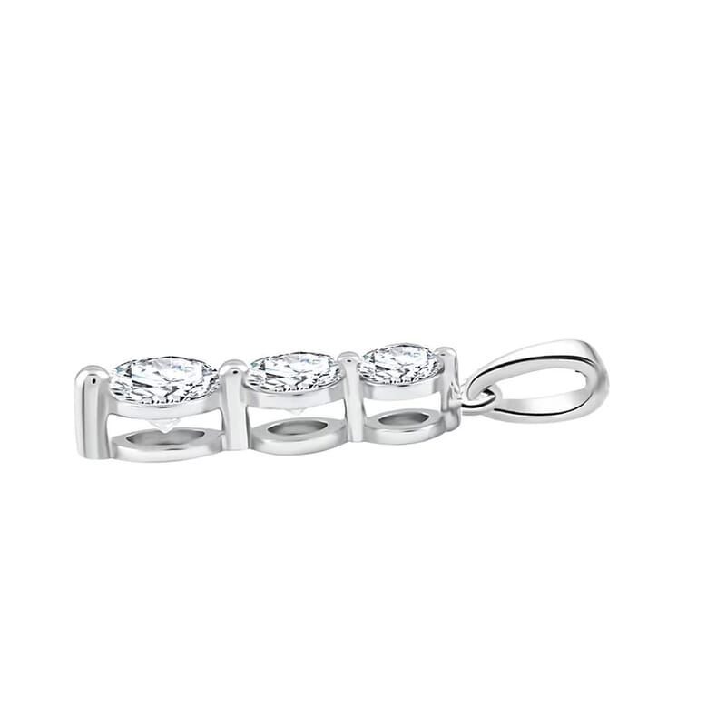 Luxuriant Lab Grown Diamond G SI 0.50 ctw Pendant without Chain in Sterling Silver