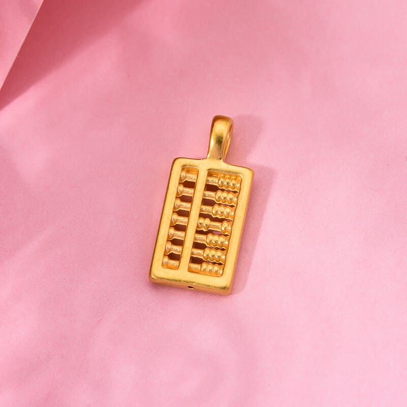 Abacus Pendant in 24K Yellow Gold
