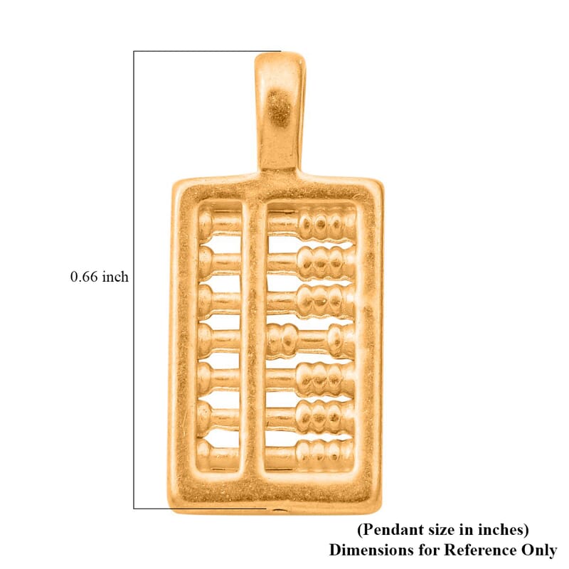 Abacus Pendant in 24K Yellow Gold