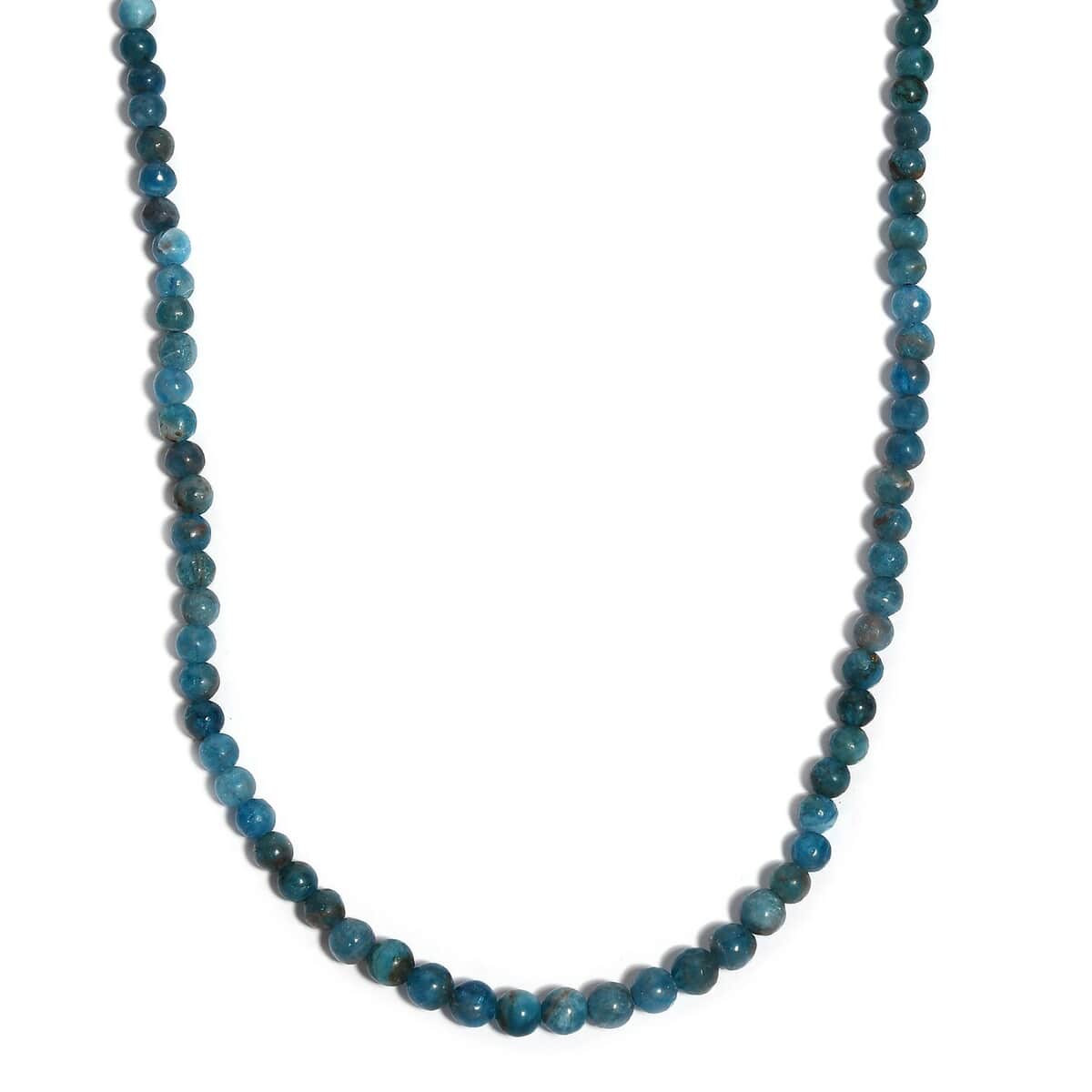 Malgache Neon Apatite 56.00 ctw Beaded Necklace in Stainless Steel 18-20 Inches image number 0