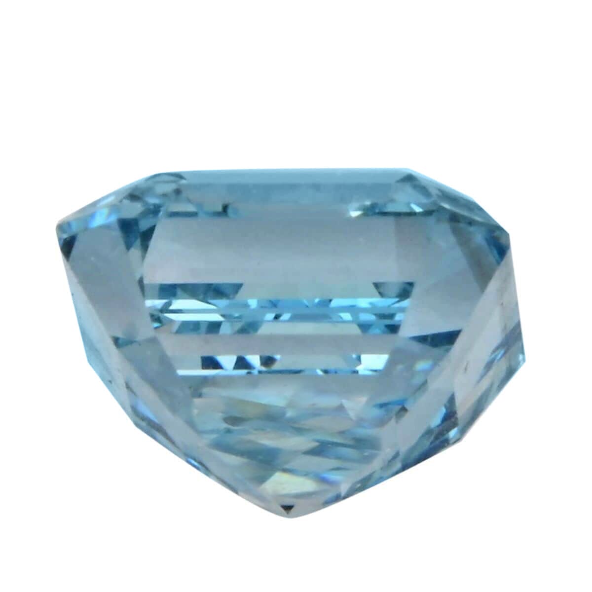 IGI Certified Luxuriant Lab Grown Blue Diamond (Asscher) (VS2) 1.00 ctw image number 3