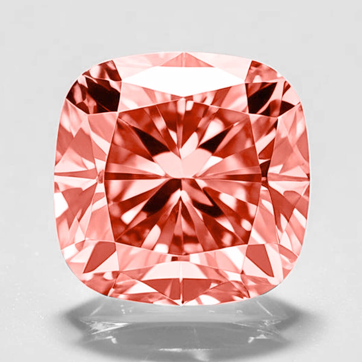 IGI Certified Luxuriant Lab Grown Pink Diamond (Cushion) (VS2) 1.00 ctw image number 1