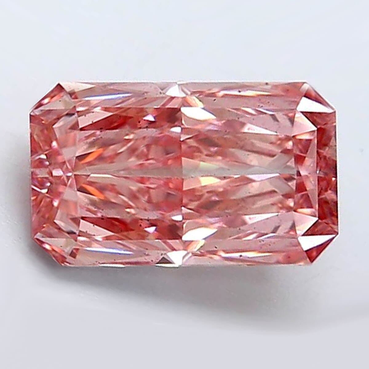 IGI Certified Luxuriant Lab Grown Pink Diamond (Radiant) (VS2) 1.00 ctw image number 1
