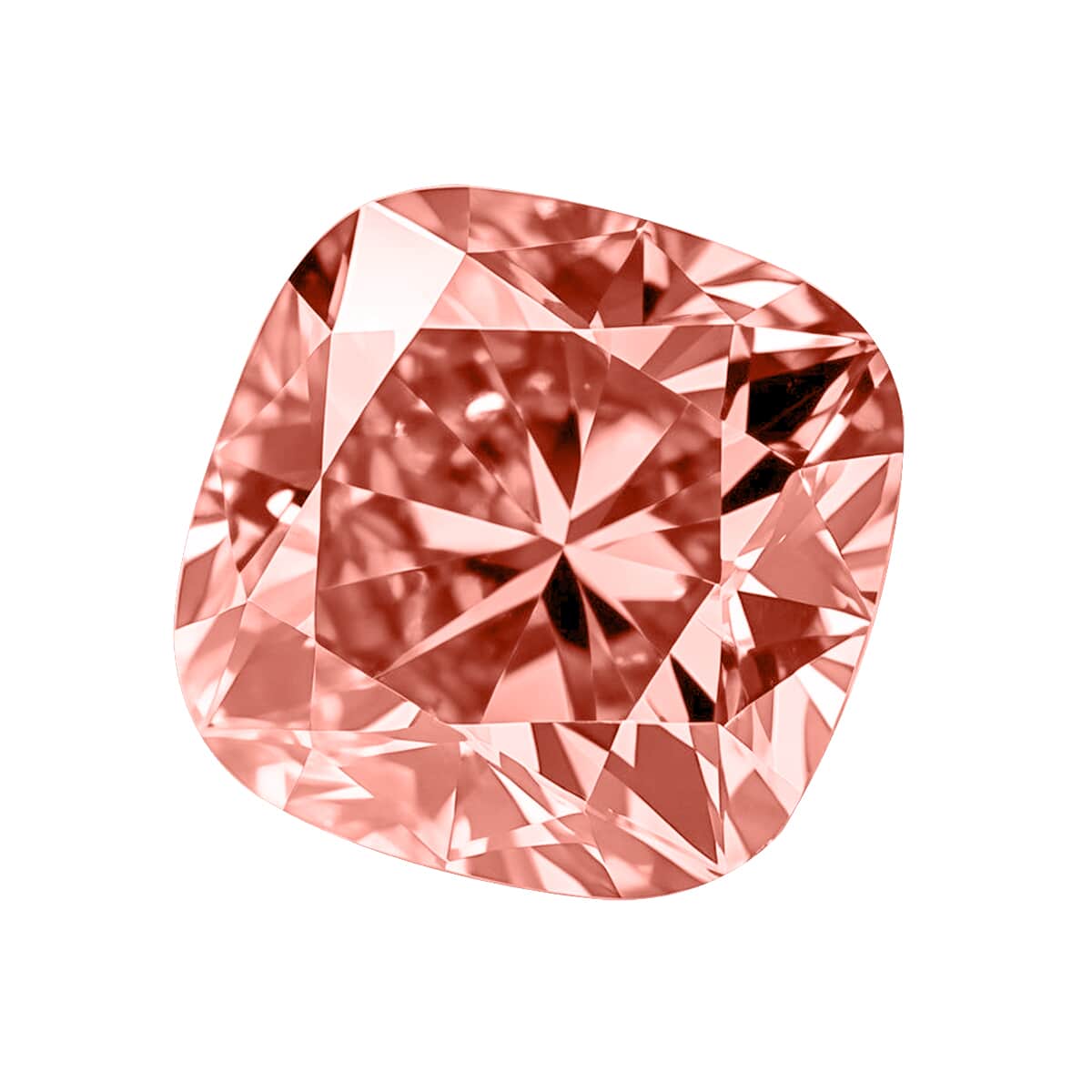 IGI Certified Luxuriant Lab Grown Pink Diamond (Cushion) (VS2) 1.50 ctw image number 2