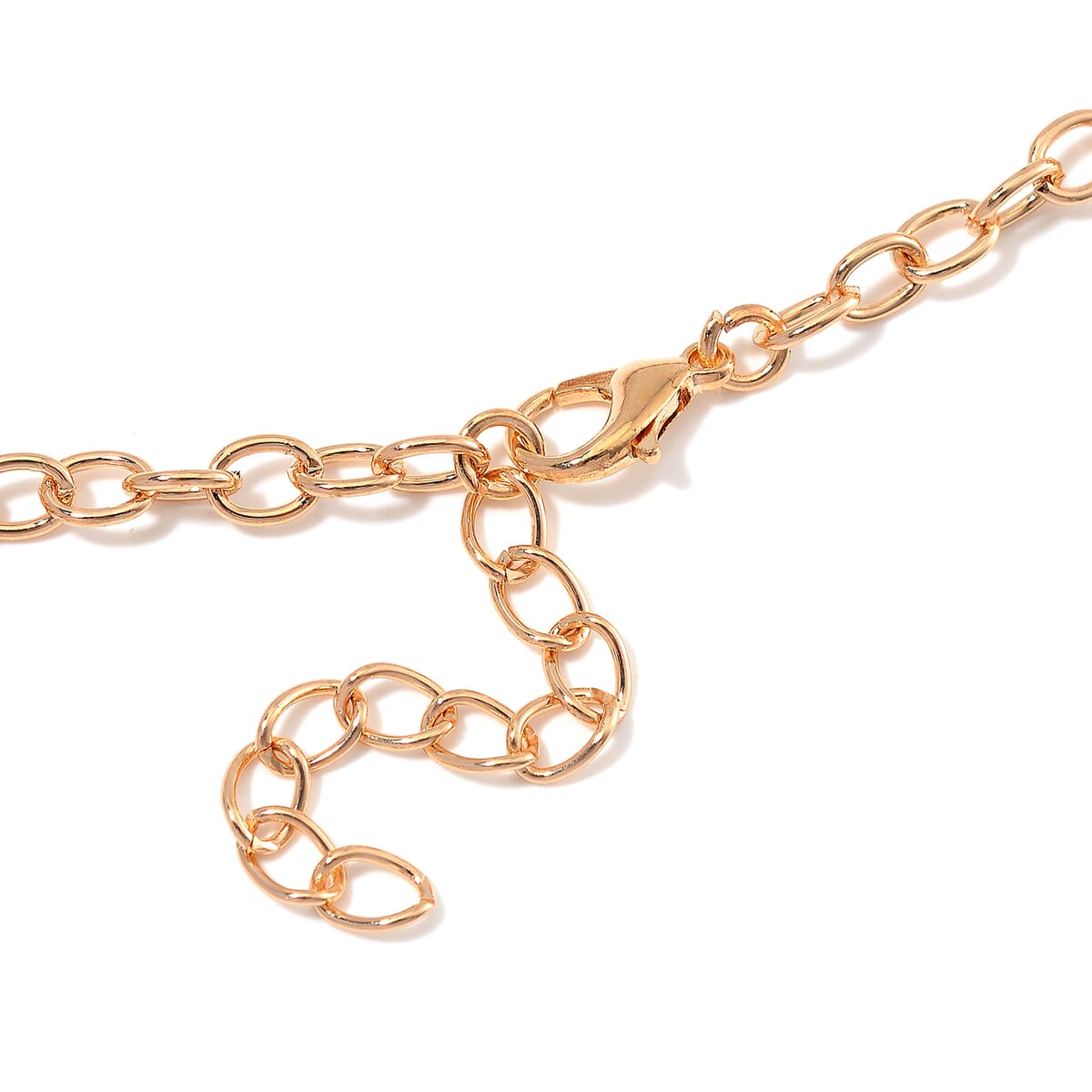 Red Howlite and White Austrian Crystal 190.00 ctw Necklace in Goldtone 18-20 Inches image number 4