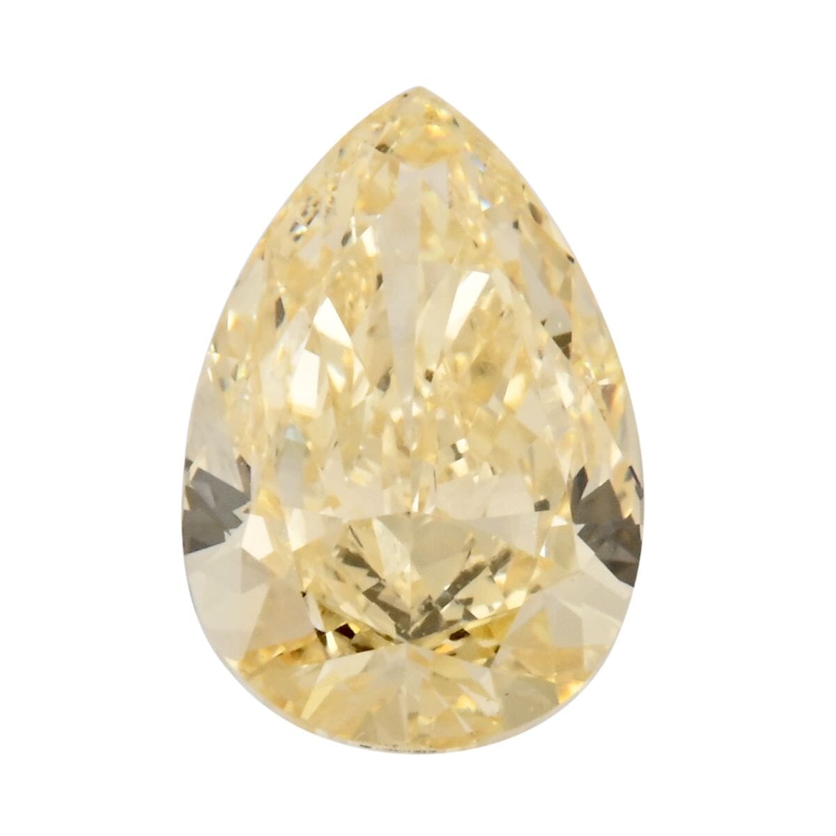 IGI Certified Luxuriant Lab Grown Yellow Diamond (Pear) (VS2) 1.00 ctw image number 0